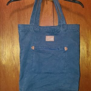 Abercrombie & Fitch Navy Canvas Tote